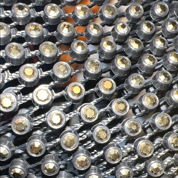 NWT AKIRA Liquid Diamond Heavy Rhinestone Mesh Bodycon Dress 💎 - Picture 5 of 5